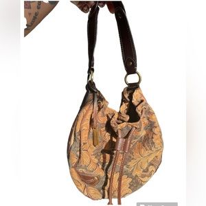 Vintage Tommy Hilfiger Floral Boho Tapestry Bag